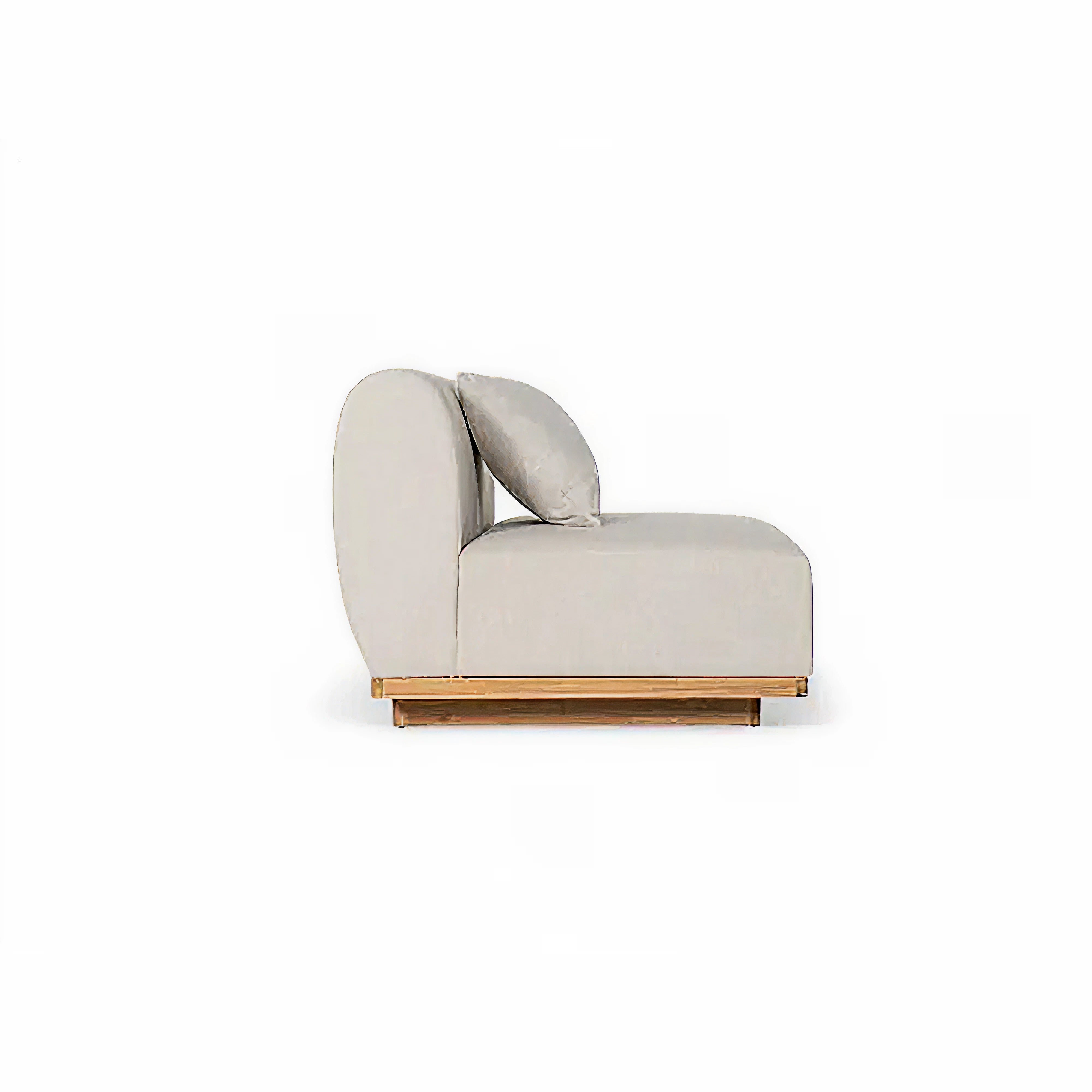 Jenne 1-Seater Modular Lounge | Teak & Fabric