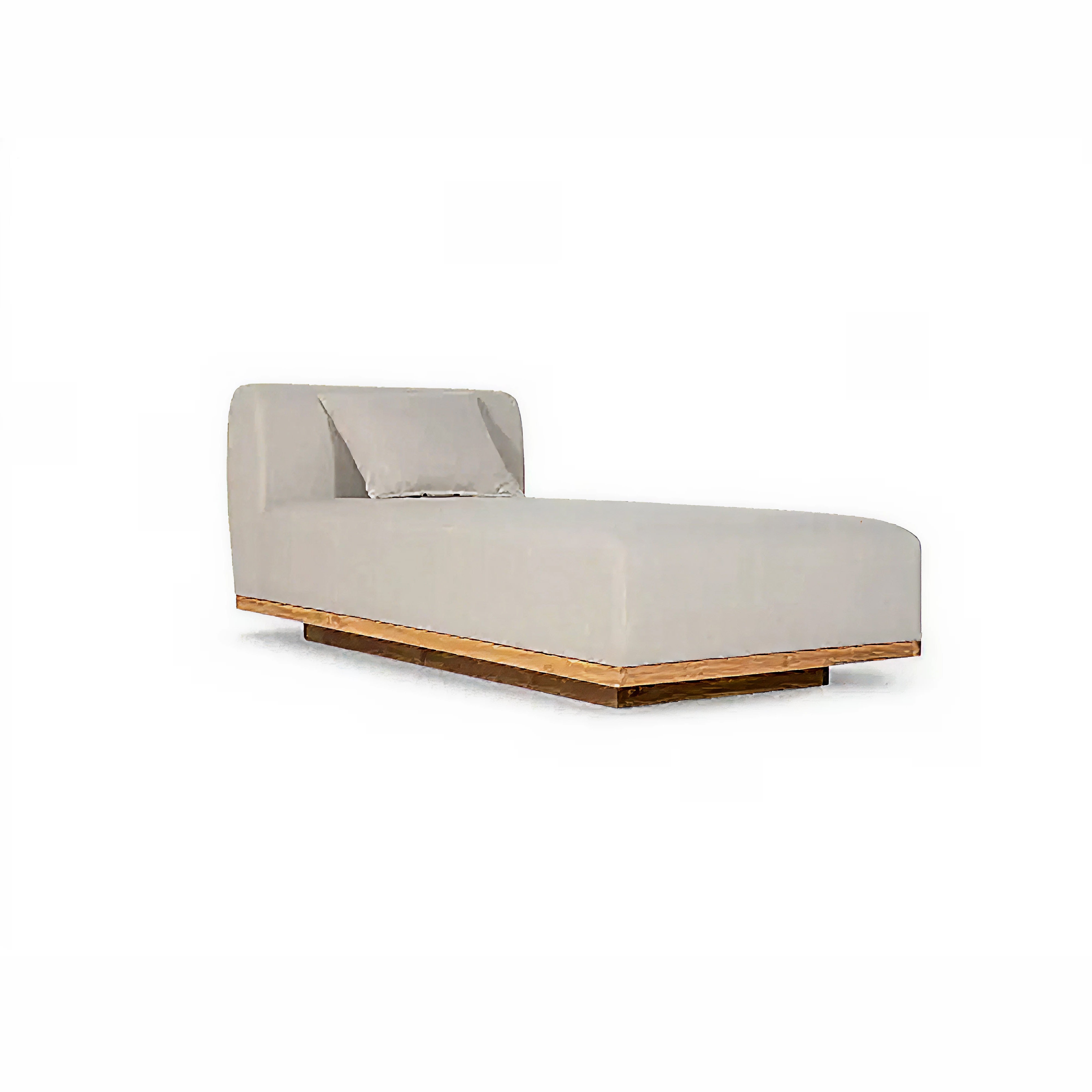 Jenne Chaise Modular Lounge | Teak Timber & Fabric