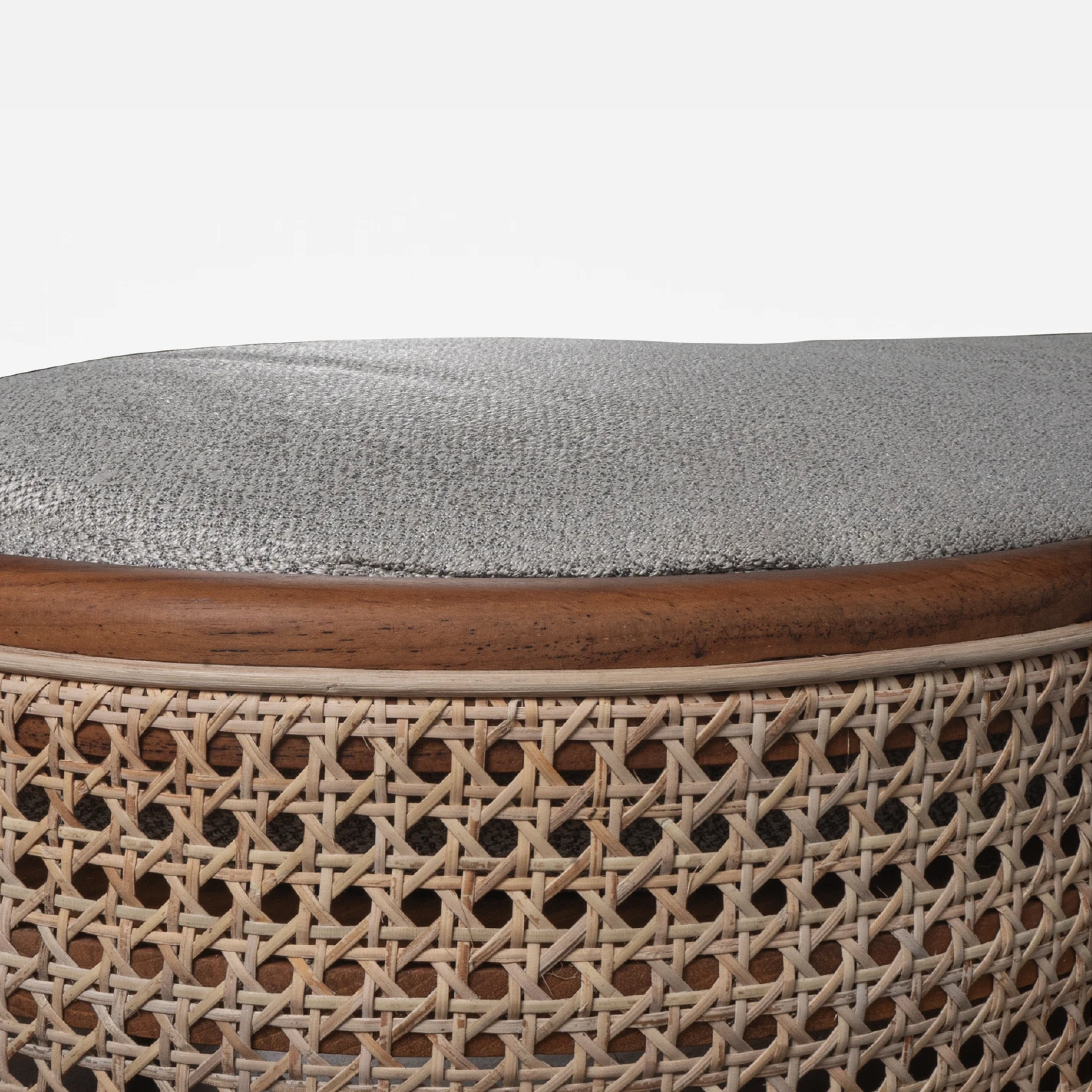 Latana Bench | Teak Timber and natural rattan inlays