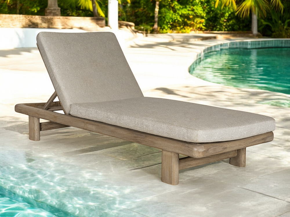 Marisa Outdoor Sunlounger | Solid Teak
