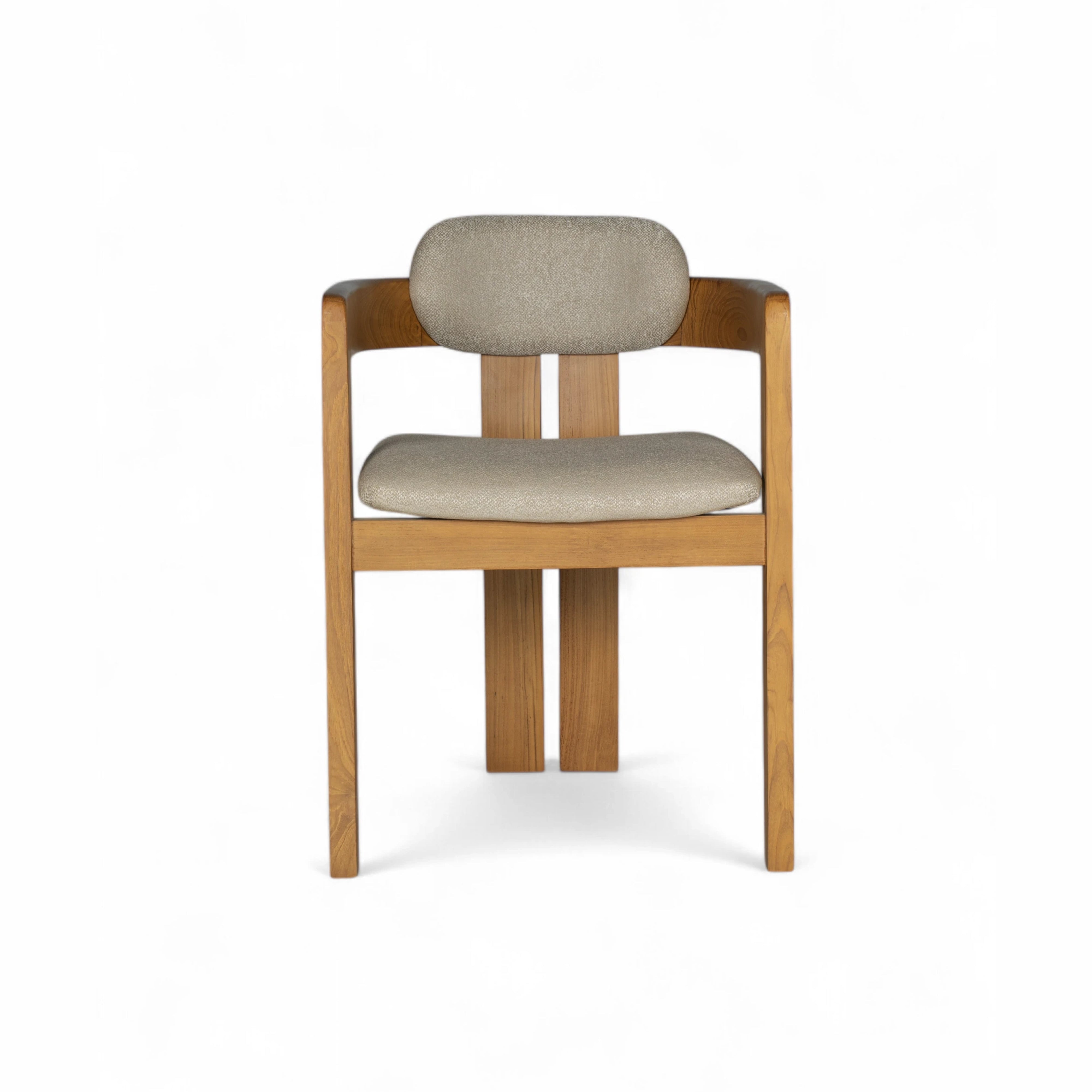 Solaro Dining Chair | Solid Teak Timber and fabric upholstery