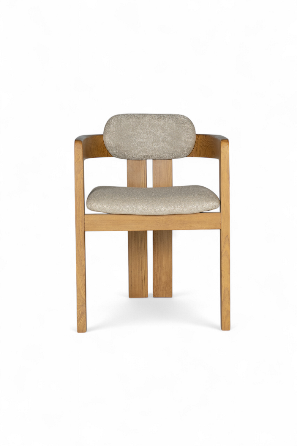 Solaro Dining Chair | Solid Teak Timber and fabric upholstery
