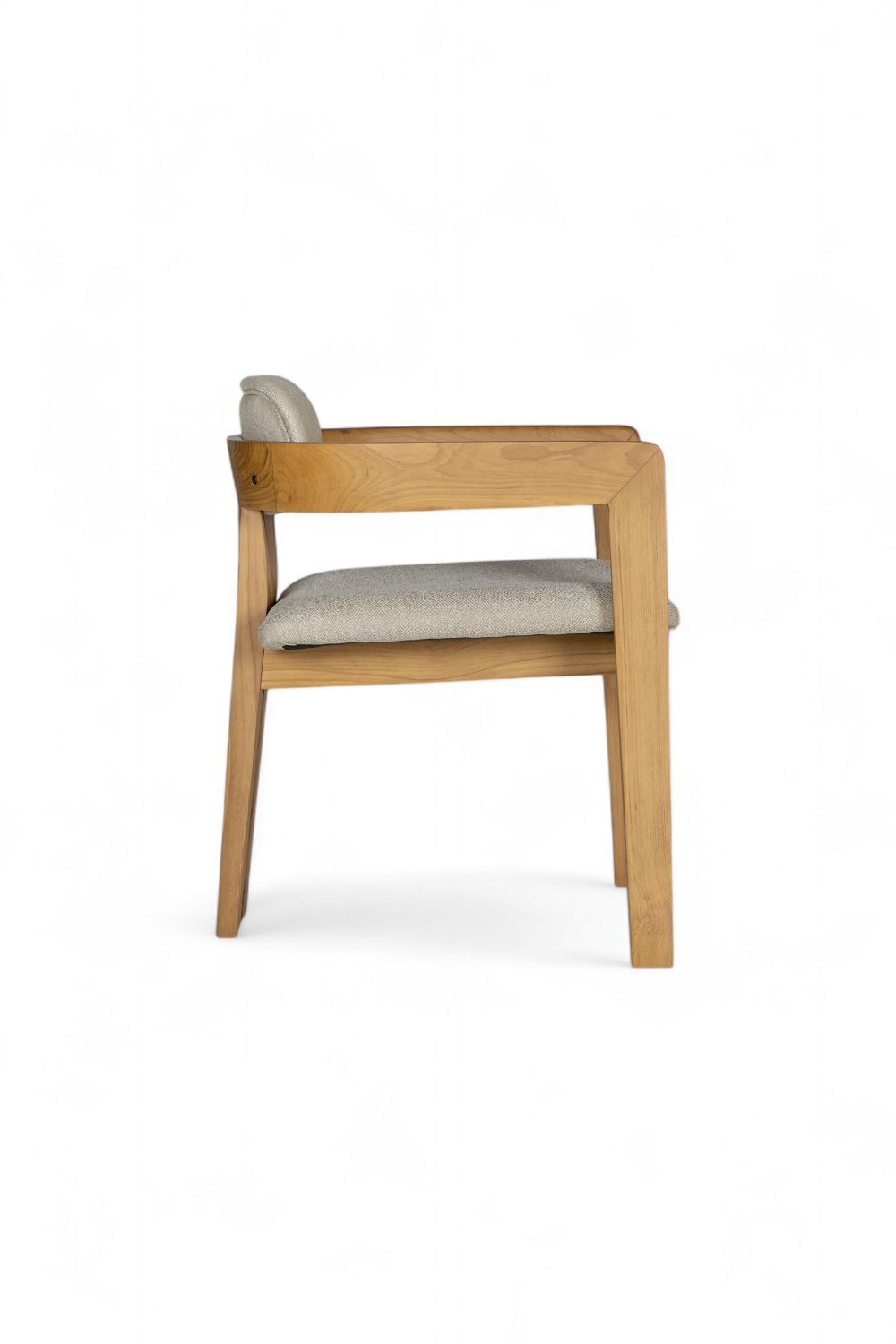 Solaro Dining Chair | Solid Teak Timber and fabric upholstery