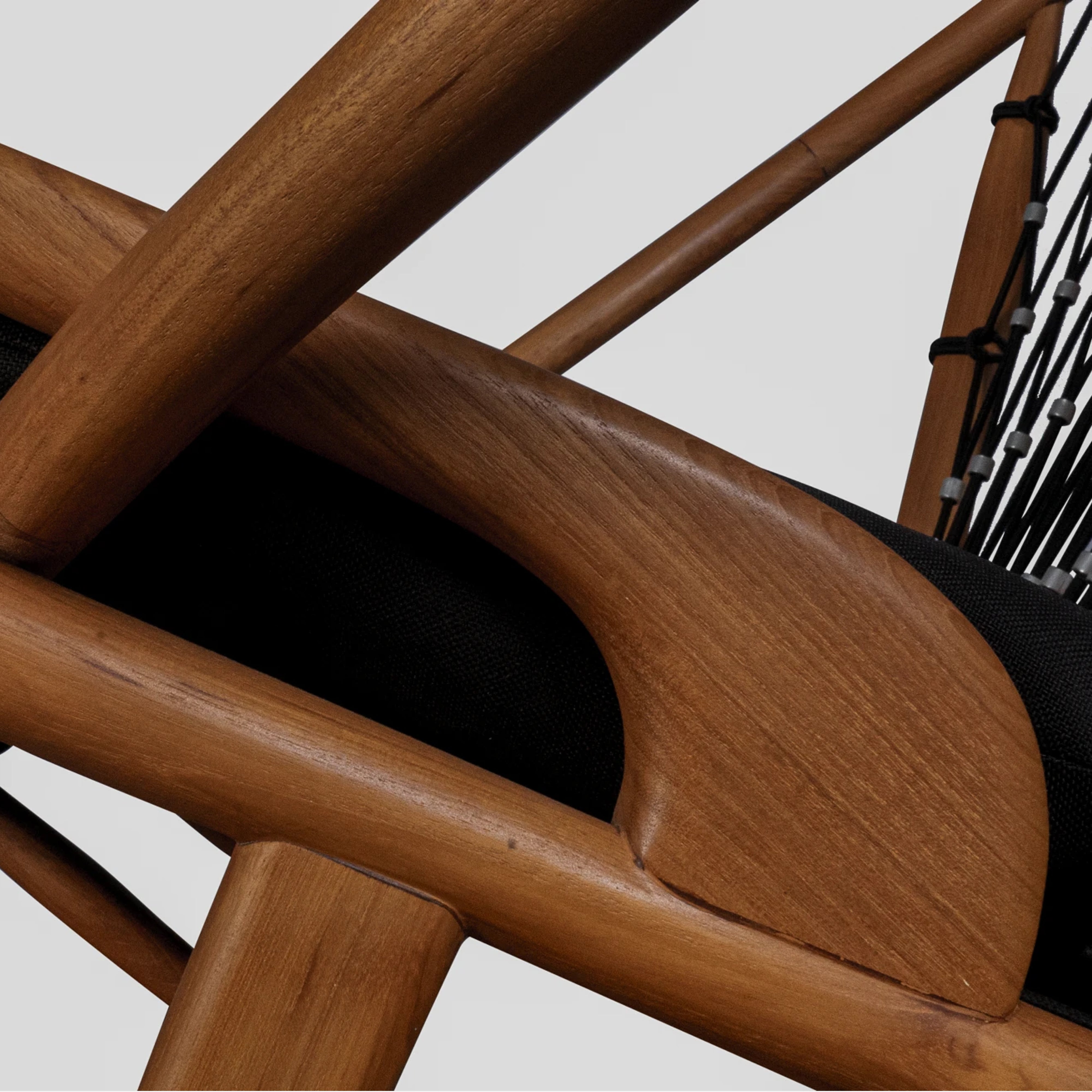 Selena Lazy Chair | Solid Teak Timber and Polyester rope.