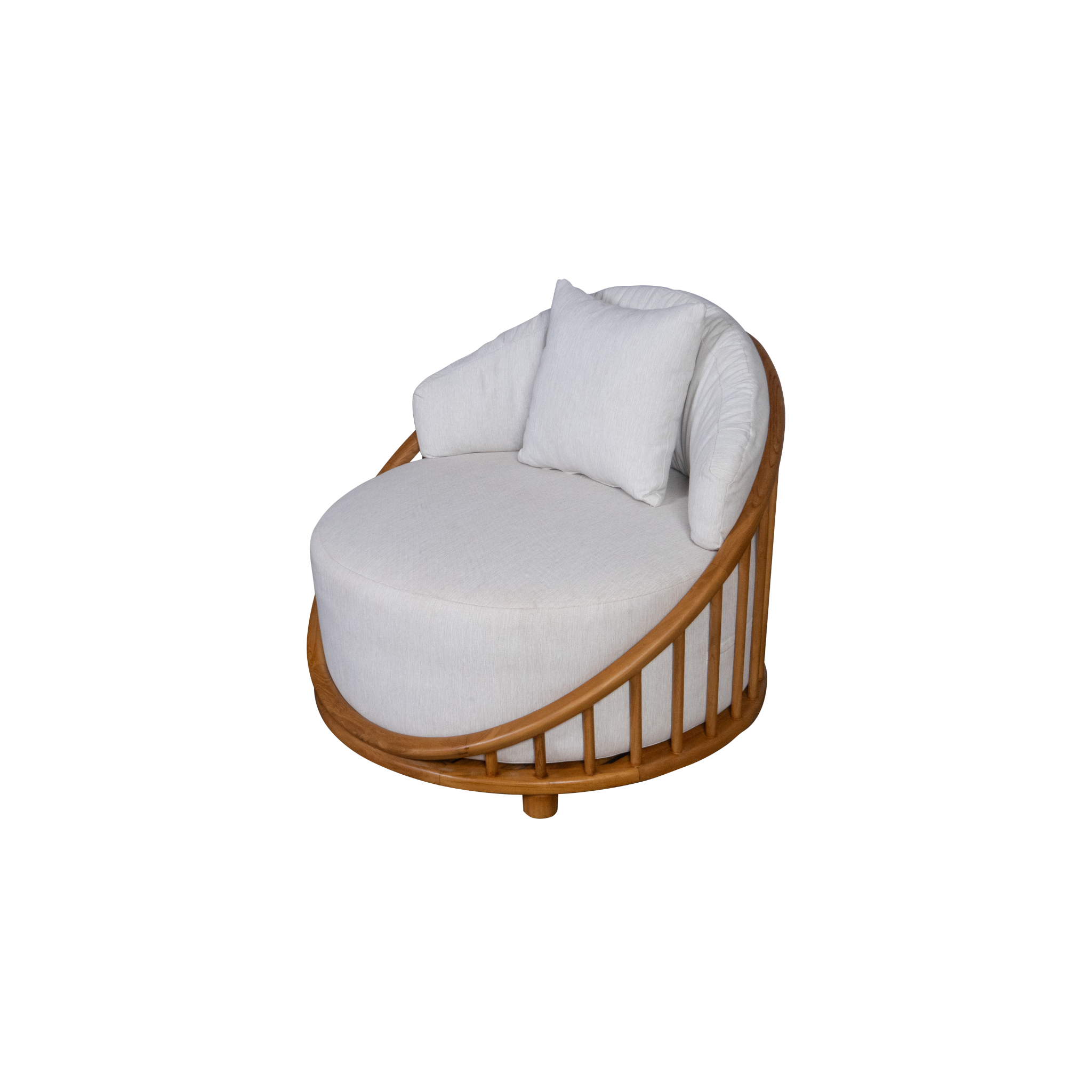 Orlando Occasional Chair | Solid Teak Timber and fabric cushions