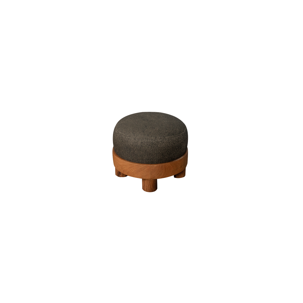 Jaz Ottoman | Solid Teak Timber, fabric padded seat