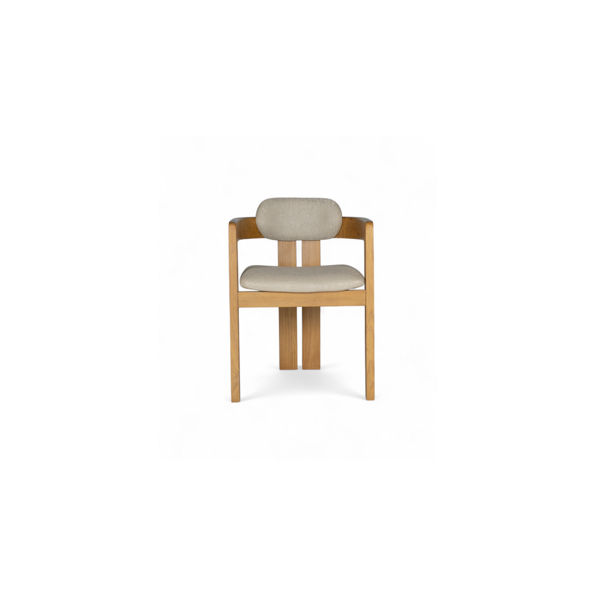 Solaro Dining Chair | Solid Teak Timber and fabric upholstery