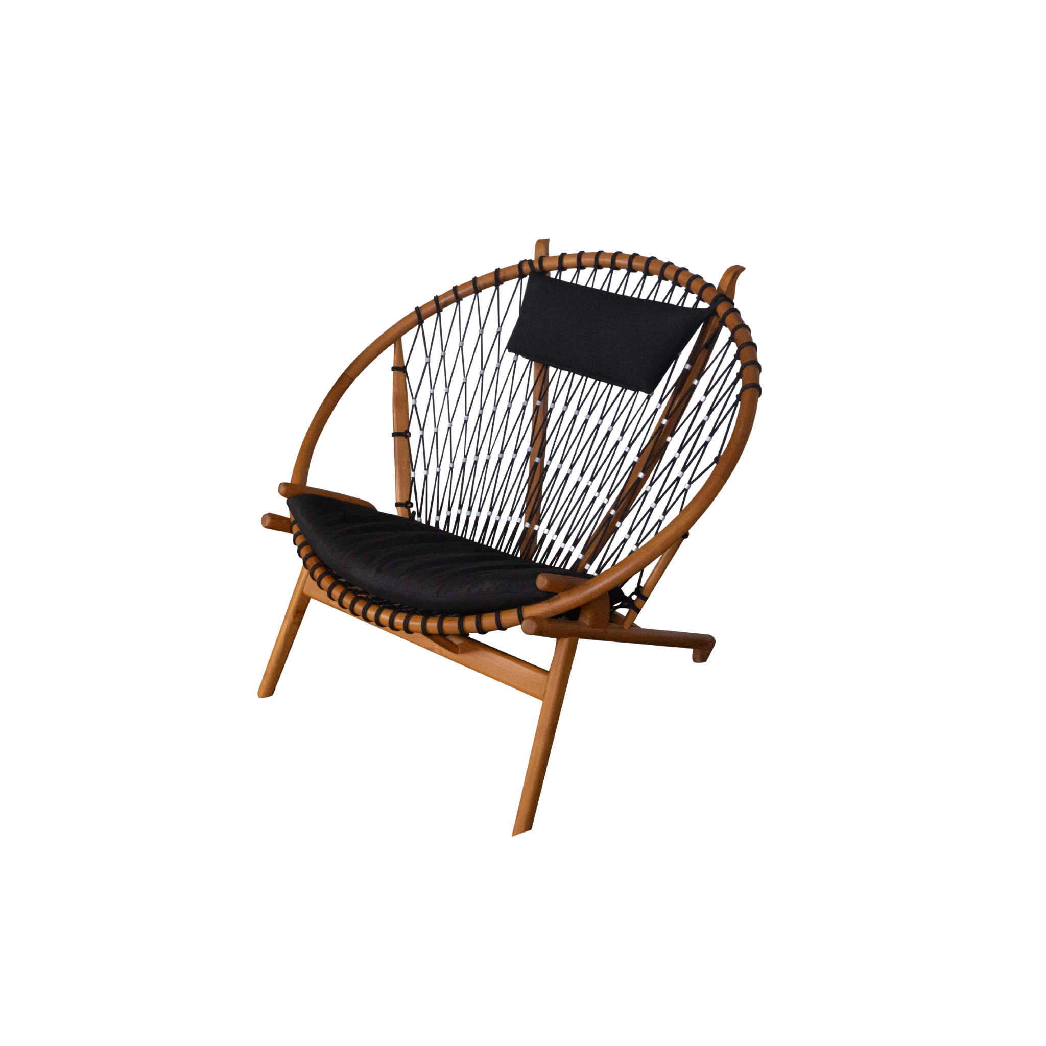 Selena Lazy Chair | Solid Teak Timber and Polyester rope.