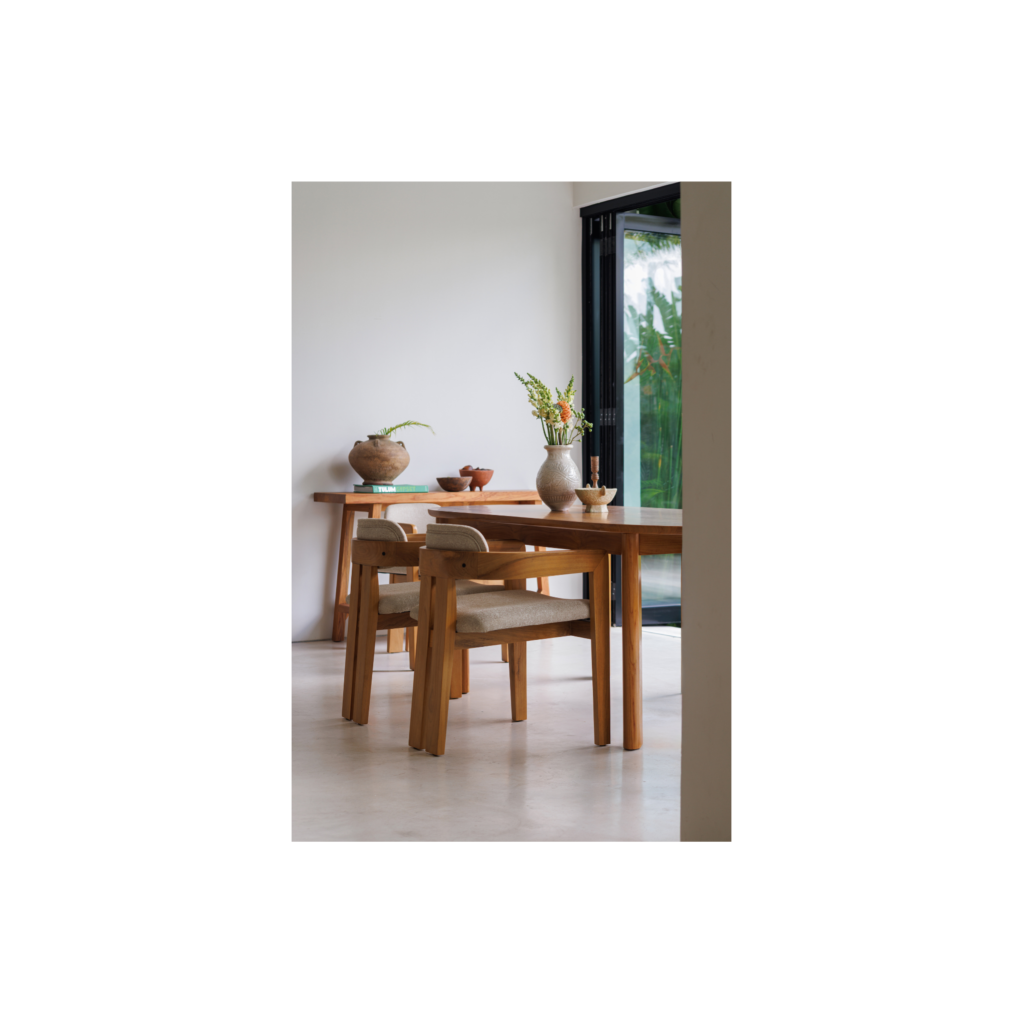 Solaro Dining Table | Solid Teak Timber