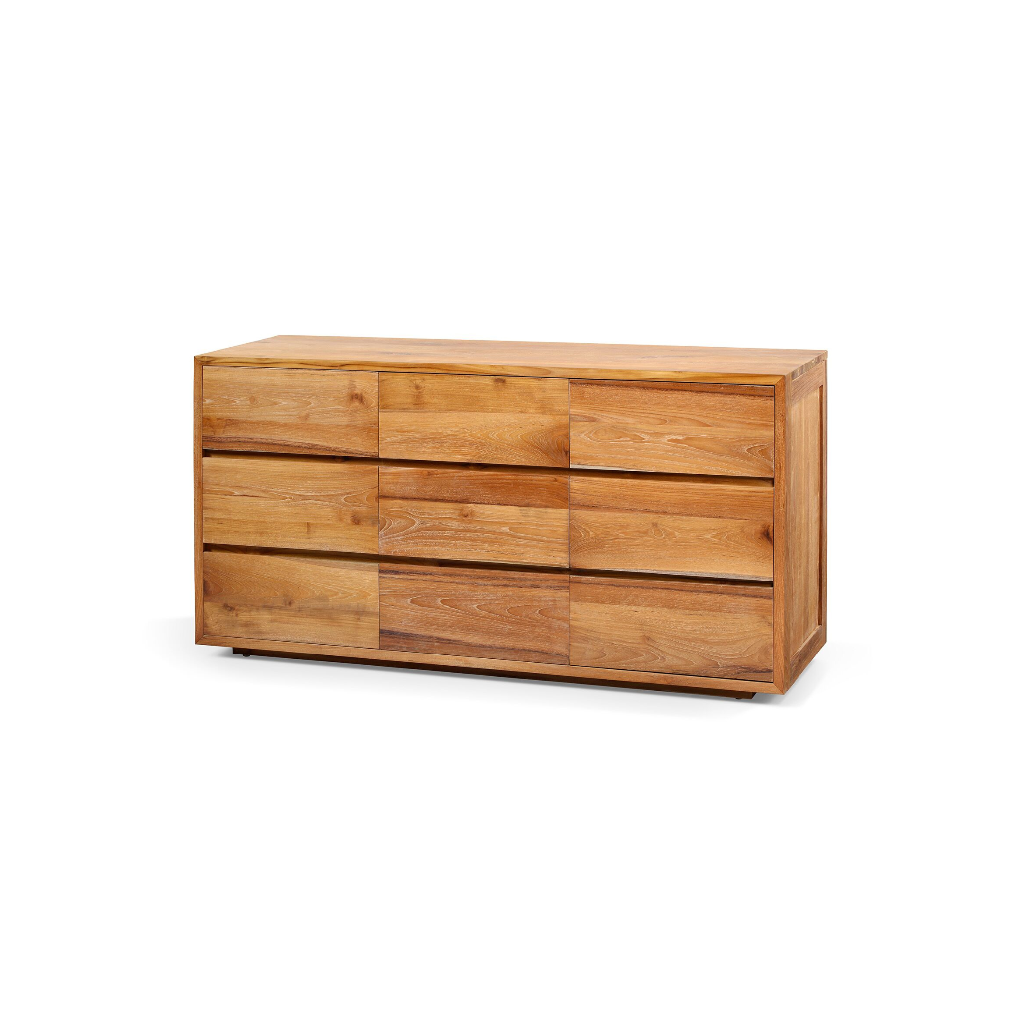 Floating Dresser 9 drawers | Solid Teak Timber