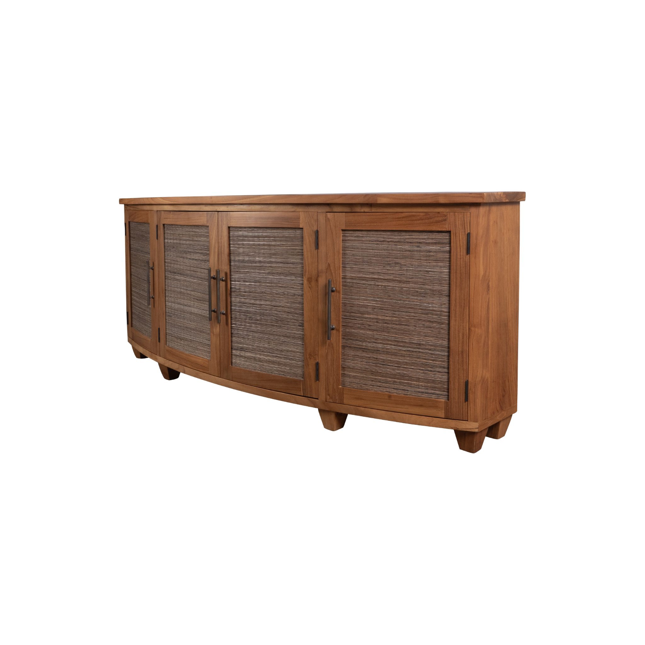 Samrong Buffet with Rattan inlays | Solid Teak Timber