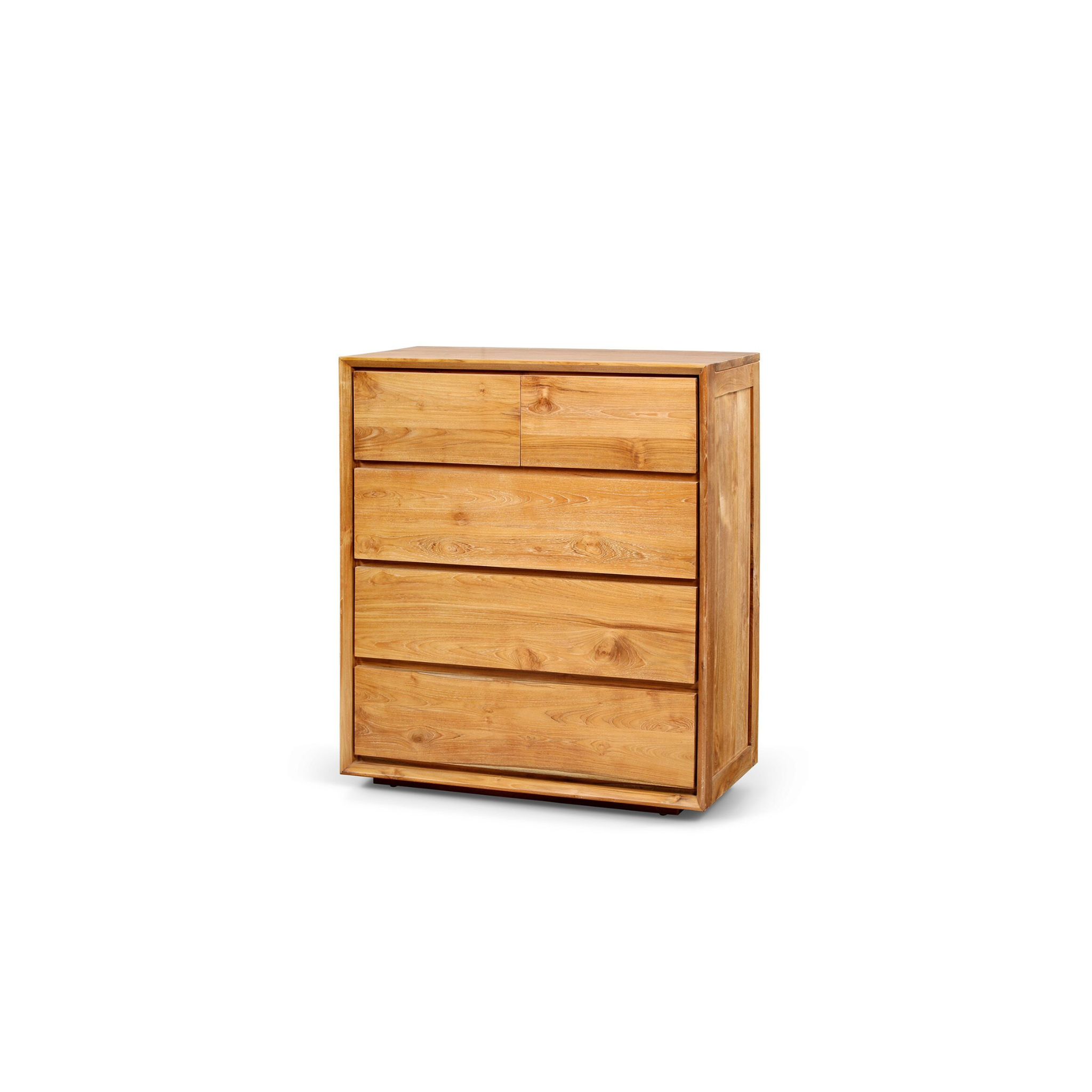 Floating Chest 5 drawers | Solid Teak Timber