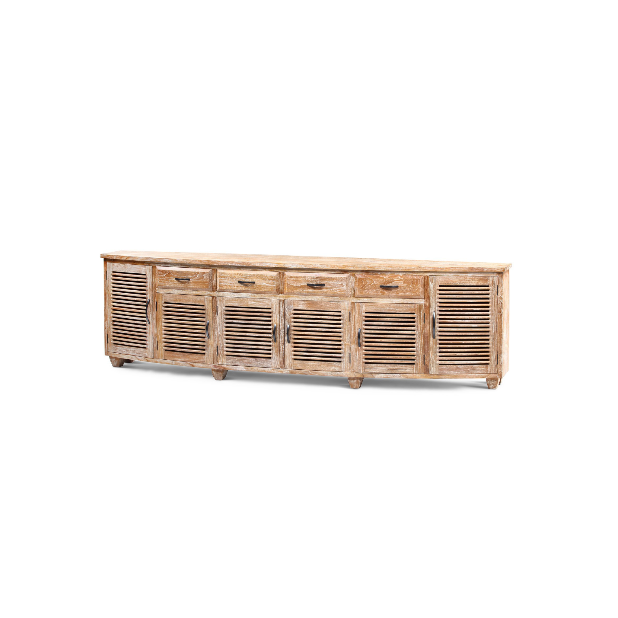 Samrong Buffet  6 Doors , 4 Drawers| Solid Teak Timber