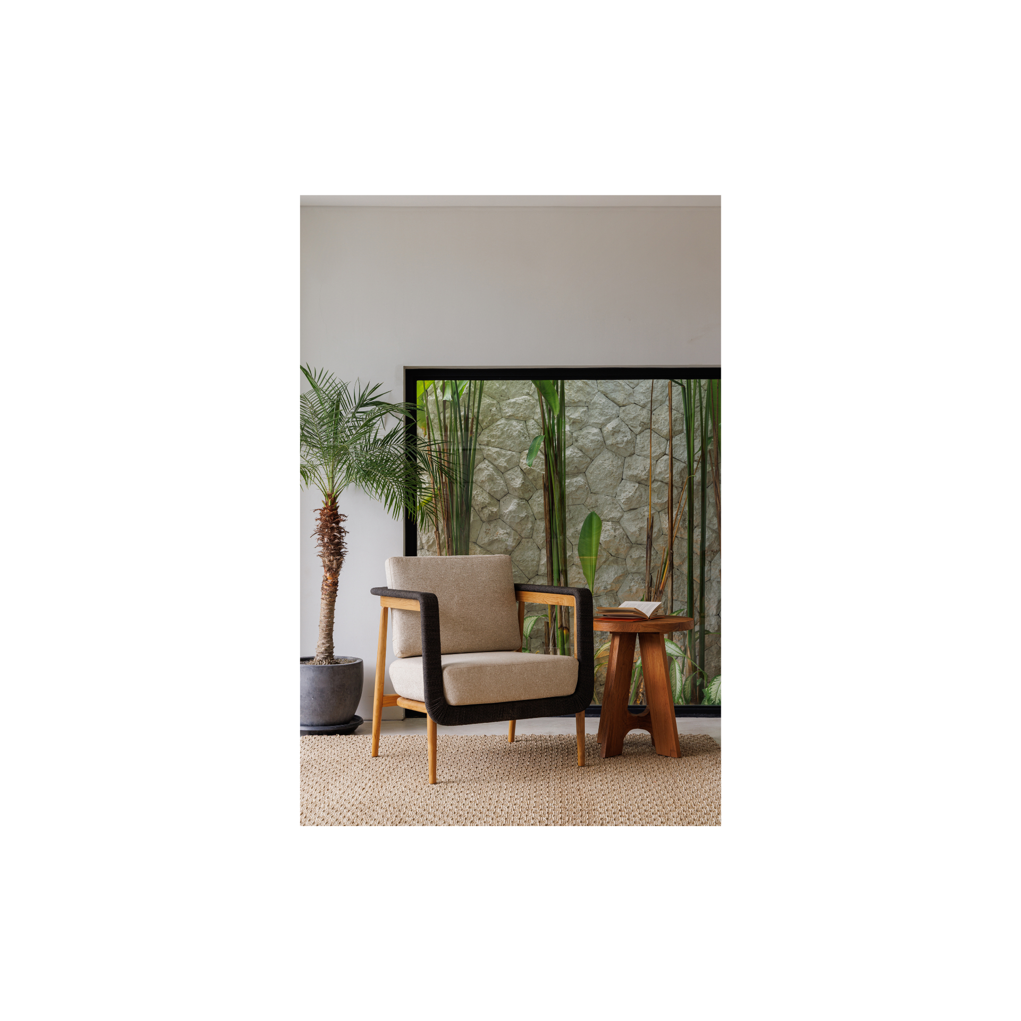 Ruby Armchair | Solid Teak Timber and Polyester rope