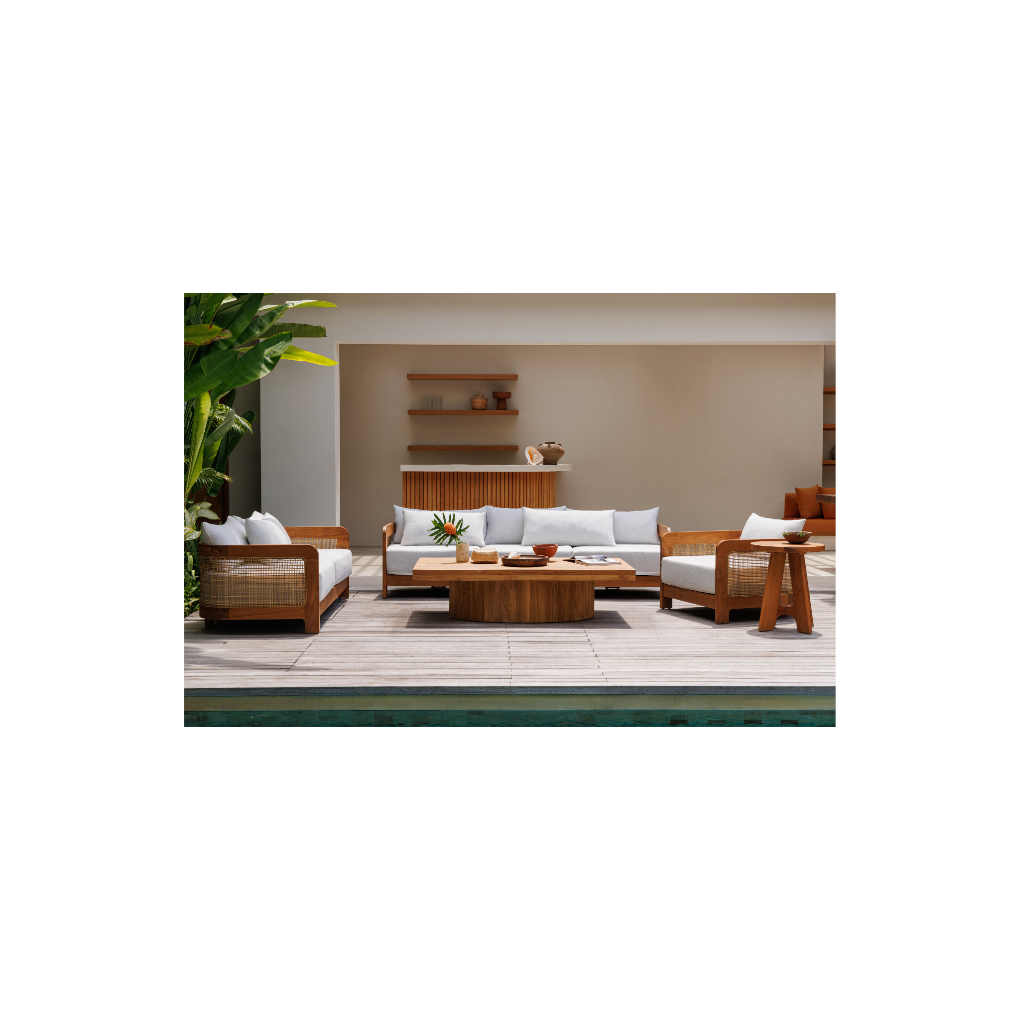 Tropez 3-Seater | Teak Outdoor Sofa