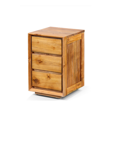 Floating Bedside 3 drawers | Solid Teak Timber
