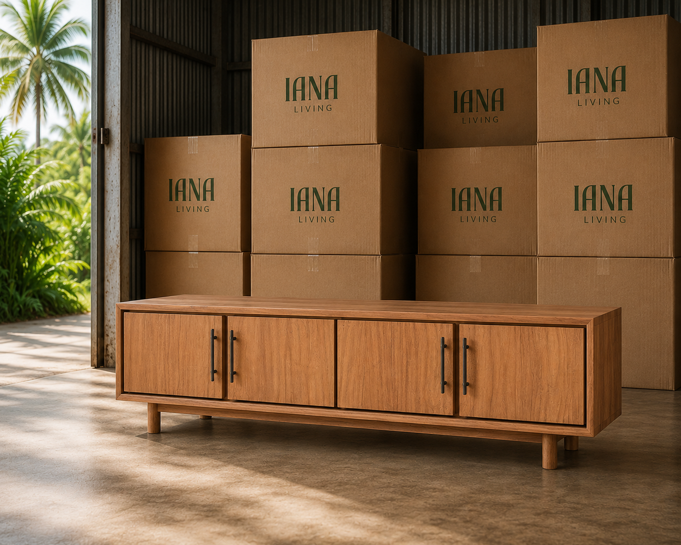 Florence TV Unit |  Solid Teak Timber