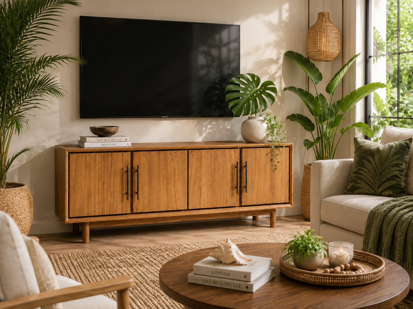 Florence TV Unit |  Solid Teak Timber