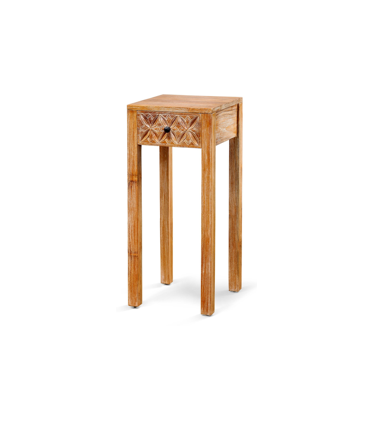 Oracle Phone Sidetable | hand carved design