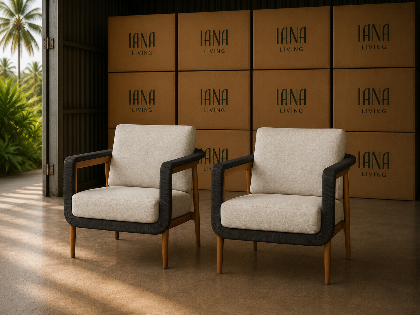 Ruby Armchair | Solid Teak Timber and Polyester rope